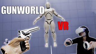 This NEW VR Physics Game is WILD  GunWorld VR Gameplay [upl. by Ylreveb]