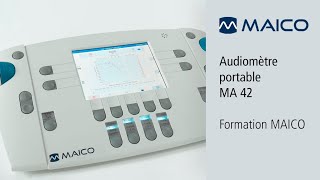 Audiomètre portable MA 42  Formation MAICO  Tests de dépistage auditif et ddiagnostic [upl. by Divadleahcim]