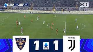 LecceJuventus 11  Lega Serie A 202425  Highlights della Partita [upl. by Idnarb618]