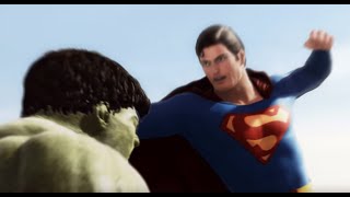 Superman vs Hulk  The Fight Part 1 [upl. by Akinajnat]