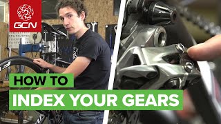 How To Index Your Gears  Adjusting Your Rear Derailleur [upl. by Eppilihp]