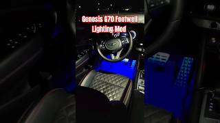 Genesis G70 Footwell Lighting Mod What do you think genesisg70 [upl. by Botnick]