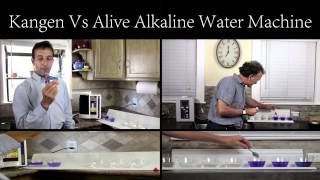 Alive Water Ionizer vs Kangen Water Machine pH Test 1 [upl. by Norvell]