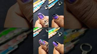 4 purple nail art idea for festival shorts nailart naildesign yt viralvideo sampaghoshdas [upl. by Loos]