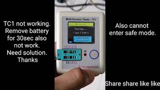 Multi function Tester  TC1 not working [upl. by Tersina]