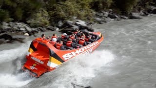 Scary Fun Shotover Jet Boat in New Zealand 2019 [upl. by Butta]