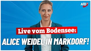 Live vom Bodensee Bundessprecherin Alice Weidel  AfD [upl. by Delmer]