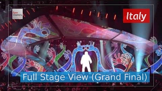 Occidentalis Karma  Italy Full Stage View  Francesco Gabbani  Eurovision 2017  Final [upl. by Arathorn]