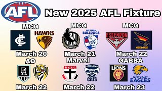 My Reaction To The New 2025 AFL Fixture [upl. by Bilek148]