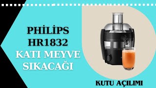 PHİLİPS HR1832 KATI MEYVE SIKACAĞI KUTU AÇILIMI philips katımeyvesıkacağı mutfak küçükevaletleri [upl. by Ymiaj965]