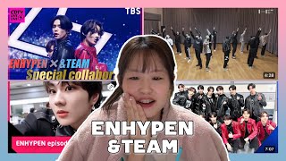 ENHYPEN ampTEAM Reaction  CDTV Live ENHYPEN x ampTEAM Special Collaboration Dance Practice Behinds [upl. by Araed]