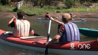 Environmental Science students at the Onkaparinga River  University of South Australia [upl. by Alekim]