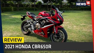 EXCLUSIVE 2021 Honda CBR650R BSVI Review – Big on Excitement Versatility and Price [upl. by Olvan290]