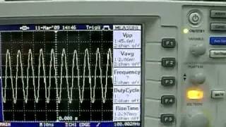 GW Instek GDS2104 4 channel DSO Bandwidth performance [upl. by Nennahs]