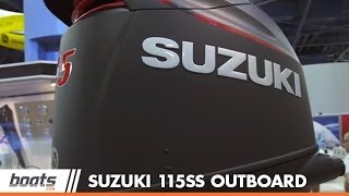 2014 Suzuki 115SS Outboard First Look Video [upl. by Tatianna]