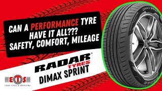 Can A BUDGET Performance Tyre Have It All  Safety Comfort amp Mileage  Radar Dimax Sprint [upl. by Courtney]