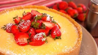 How to make an easy classic Baked Lemon Cheesecake in a blender [upl. by Chlores]