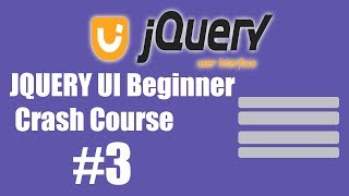 JQUERY UI Beginner Crash Course 3 Making Accordions amp Alerts [upl. by Eniledgam]