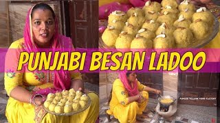 Punjabi Besan Ladoo Recipe 💗 Besan Ke Ladoo 💗 Besan Ladoo Recipe 💗 Diwali Sweets Recipe [upl. by Broida]