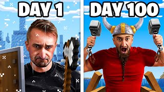 I Survived 100 Days As A Norse God in Minecraft [upl. by Nagem67]