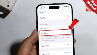 iPhone 15ProMax How to EnableDisable True Tone Display [upl. by Nevad]