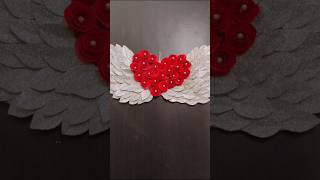 quotGlitter Angel Wings with Heart Roses  Romantic Wall Decor Ideaquot craft love romantic diy [upl. by Ibob952]