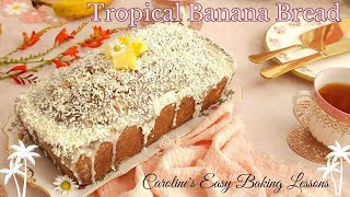 🍌🍍🥥Pineapple Coconut Tropical Banana Bread  easy quick recipe🍌🍍🥥🌺 [upl. by Nawrocki39]