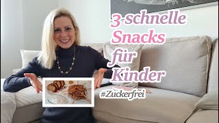 3 Snack Ideen ohne Zucker schnell einfach und lecker 😋 Meal Prep für Kleinkind I Alinasfamilytime [upl. by Anegal530]