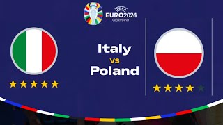 UEFA EURO CUP 2024  POLAND VS ITALY  FINAL  FIFA [upl. by Annair]