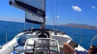 Sailingtrip Cyclades with Jeanneau 37 quotNausicaquot [upl. by Akemat]