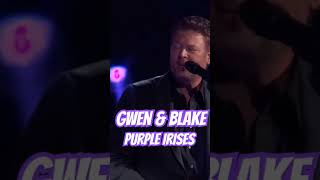 GWEN STEFANI amp BLAKE SHELTON 2024 ACM AWARDS  PURPLE IRISES [upl. by Barboza]