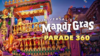 360 POV Ride a Parade Float at Universal Mardi Gras [upl. by Lida]