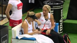 2014 Fed Cup Final  Highlights Lucie Safarova CZE v Angelique Kerber GER [upl. by Kablesh]