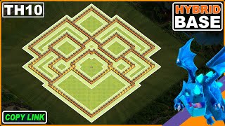 NEW Town Hall 10 TH10 base 2023 With Defense Replay  Clash of Clans [upl. by Isiahi450]