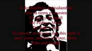 quotA Deslambrarquot by Victor Jara Spanish and English lyrics [upl. by Ehsiom]