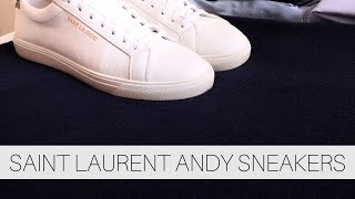 SAINT LAURENT SNEAKERS ANDY REVIEW [upl. by Server926]