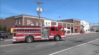 Pierce Saber pumper responding with powercall and Q sirens 4 20 14 [upl. by Elysia562]