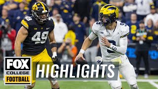 No 2 Michigan Wolverines vs No 16 Iowa Hawkeyes Highlights  Big Ten Championship [upl. by Wurst]