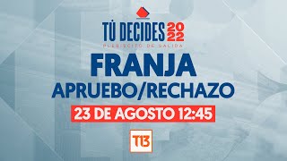 Franja del Plebiscito de Salida 23 de agosto 1245 [upl. by Asreht]