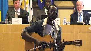 Kwibuka22 Jali chante quotParsquot au Parlement EuropéenBruxelles [upl. by Devlin]