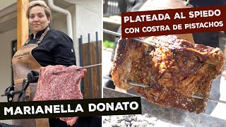 Plateada al Spiedo con costra de Pistachos  PARRILLEROS  Como Hacer Plateada a la Parrilla 🔥 [upl. by Ellecrag]