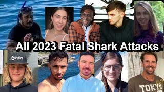 All 2023 Fatal Shark Attacks [upl. by Arlynne111]