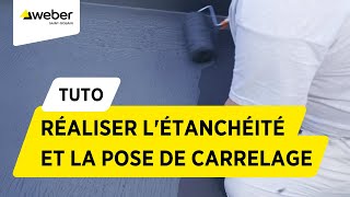 Comment réaliser létanchéité et la pose de carrelage dans une douche   Weber [upl. by Riggins]