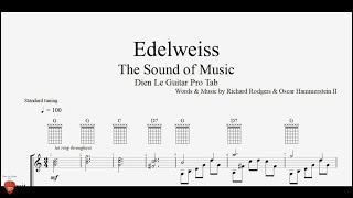 Edelweiss  Guitar Tutorial  TAB [upl. by Kuehn]