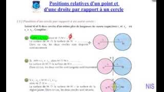 Position dun cercle par rapport à un autre cercle [upl. by Clerissa]