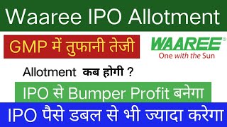 Waaree Energies IPO Allotment  Waaree Energies IPO GMP Deepak Builders IPO [upl. by Ire969]