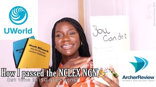 How I passed the NCLEXnext generation in 150 questions🎉🎉Mark K Uworld Archer’s Review [upl. by Esidnac581]