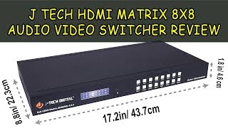 HDMI Matrix 8x8 Video SwitcherAudio Switch 4k Box Review [upl. by Niwdla744]