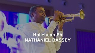 Hallelujah Eh  Nathaniel Bassey Lyrics Video [upl. by Etnaik]