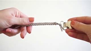 How to attach your pacifier clip to baby  Loved By Sophia Claire [upl. by Amalburga36]